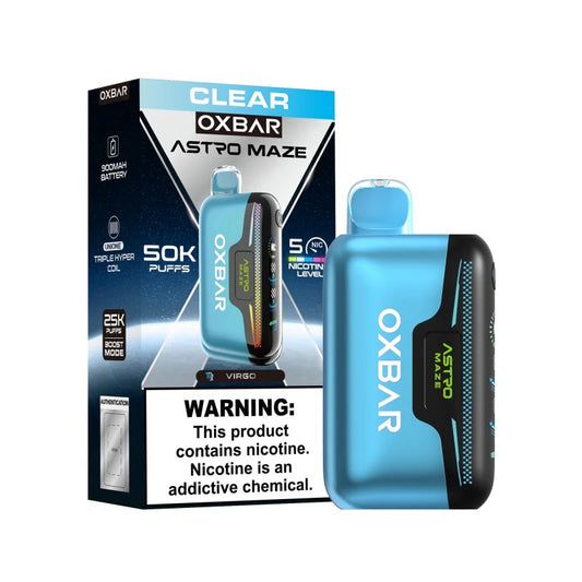 Oxbar Astro Maze 50000 Puffs Disposable Vape 50K - Clear