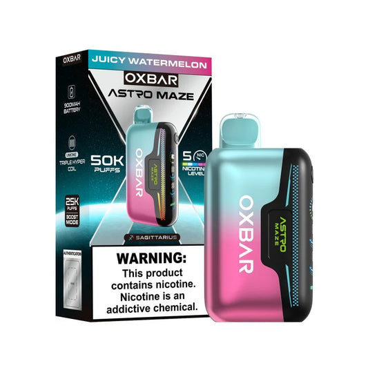 Oxbar Astro Maze 50000 Puffs Disposable Vape 50K - Juicy Watermelon