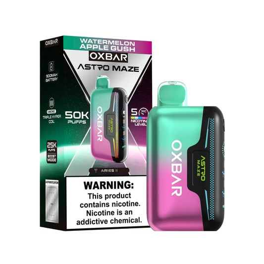 Oxbar Astro Maze 50000 Puffs Disposable Vape 50K - Watermelon Apple Gush