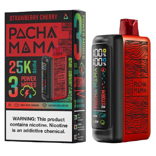 Pachamama 25000 Puffs Disposable Vape 25K - Strawberry Cherry