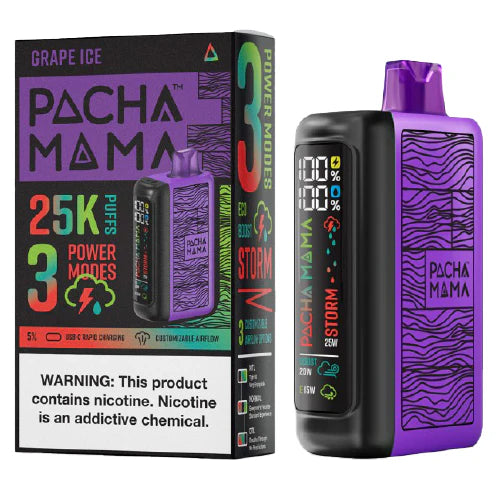 Pachamama 25000 Puffs Disposable Vape 25K - Grape Ice