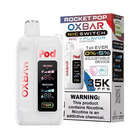 Oxbar Pod x Nic Switch 35000 Puffs Disposable Vape - Rocket Pop