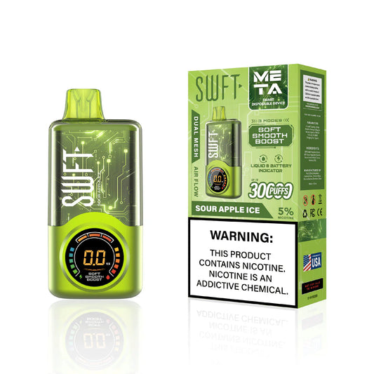 Swft Meta 30000 Puffs Disposable Vape 30K - Sour Apple Ice