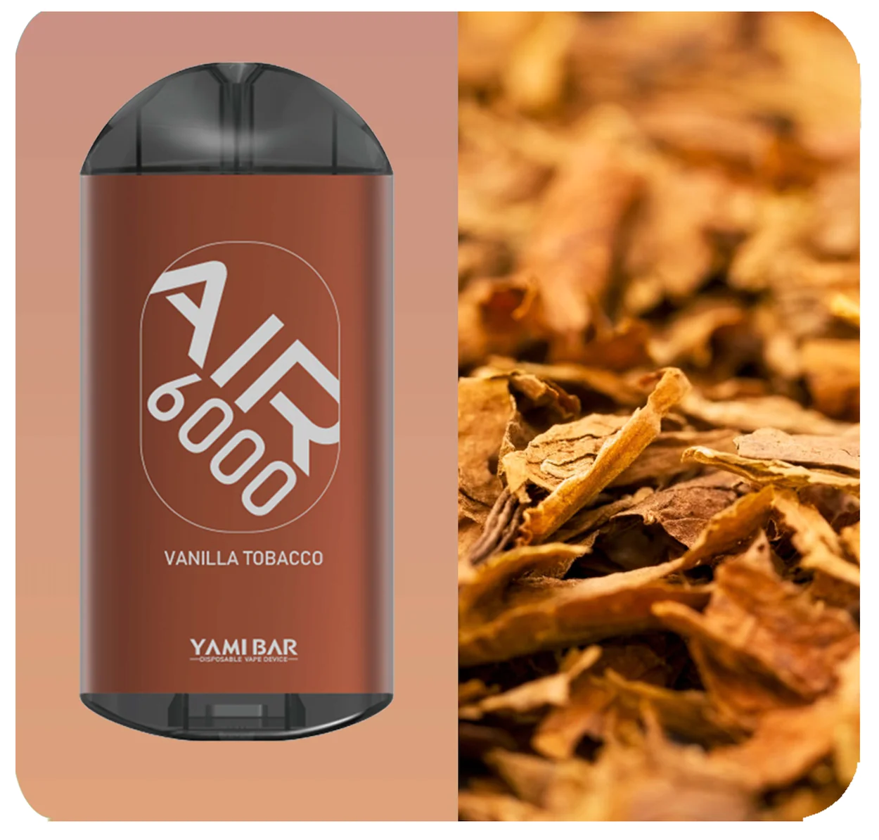 Yami Bar Air 6000 Disposable 6000 Puffs - Vanilla Tobacco