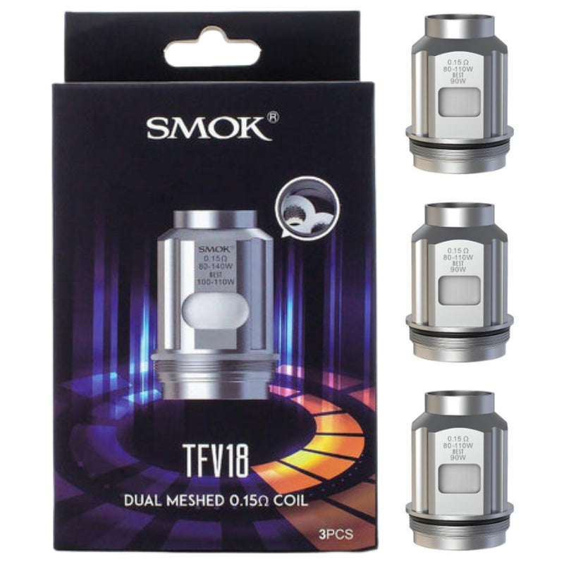 SMOK TFV18 Coils - Dual Mesh 0.15 | Mesh 0.33 Ohm | 3-Pack