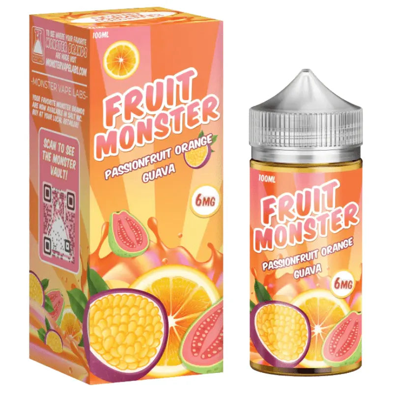 Passionfruit Orange Guava Fruit Monster by Jam Monster - 100ml