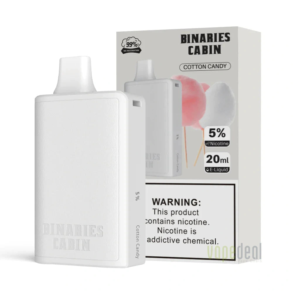 Binaries Cabin by HorizonTech - Cotton Candy Disposable Vape 10000 Puffs (10K Puffs)
