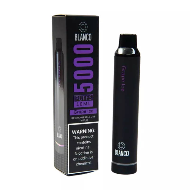 Blanco Rechargeable Disposable 5000 Puffs - Grape Ice