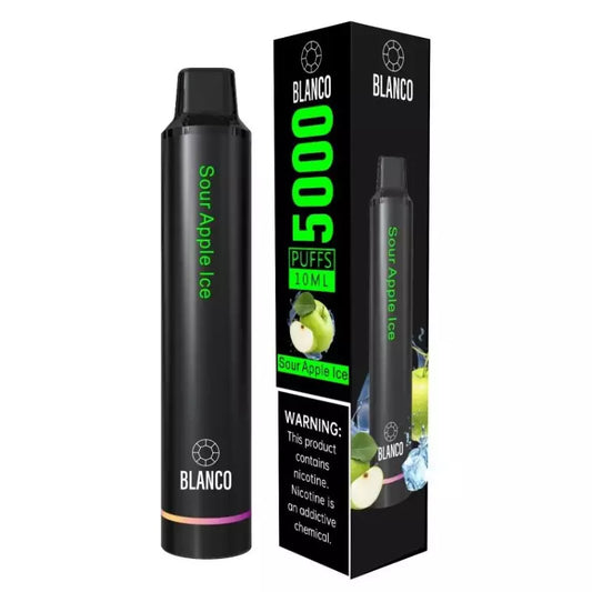 Blanco Rechargeable Disposable 5000 Puffs - Sour Apple Ice