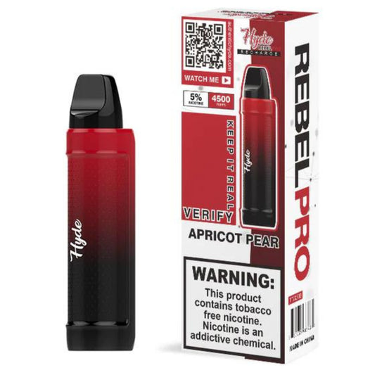 Hyde Rebel Pro Disposable Rechargeable 5000 Puffs - Apricot Pear