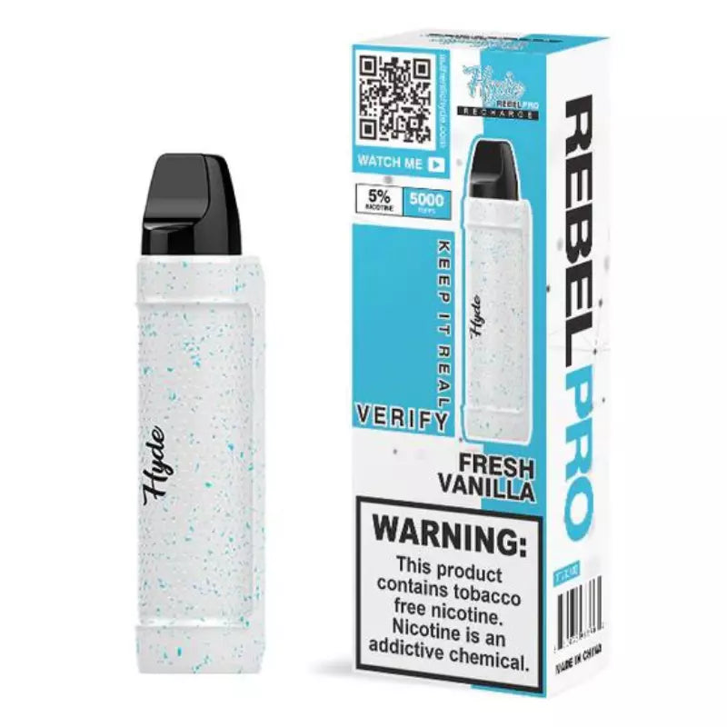 Hyde Rebel Pro Disposable Rechargeable 5000 Puffs - Fresh Vanilla