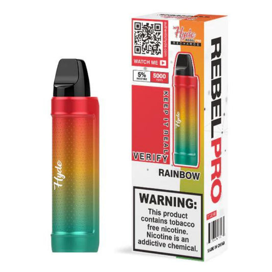 Hyde Rebel Pro Disposable Rechargeable 5000 Puffs - Rainbow
