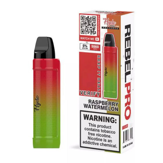 Hyde Rebel Pro Disposable Rechargeable 5000 Puffs - Raspberry Watermelon