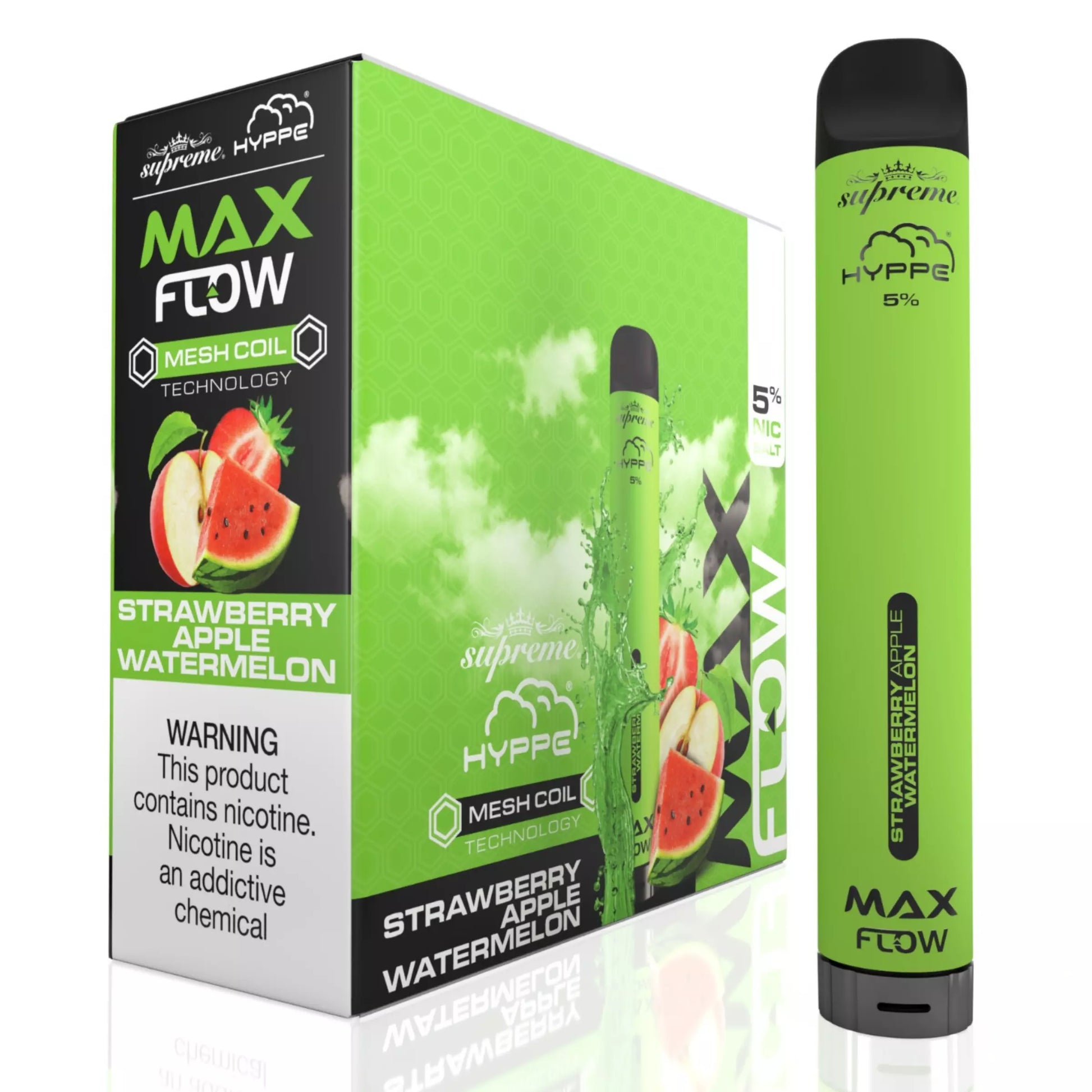 Hyppe Max Flow Disposable 2000 Puffs - Strawberry Apple Watermelon