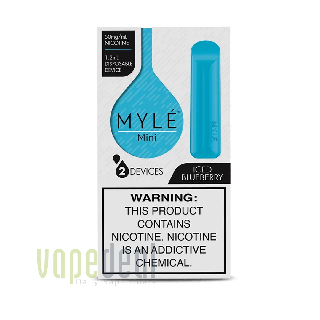 Myle Mini Iced Blueberry 320 Puffs 2-Pack | Vapedeal VapeDeal.com Myle Mini Iced Blueberry 320 Puffs 2-Pack | Vapedeal VapeDeal.com