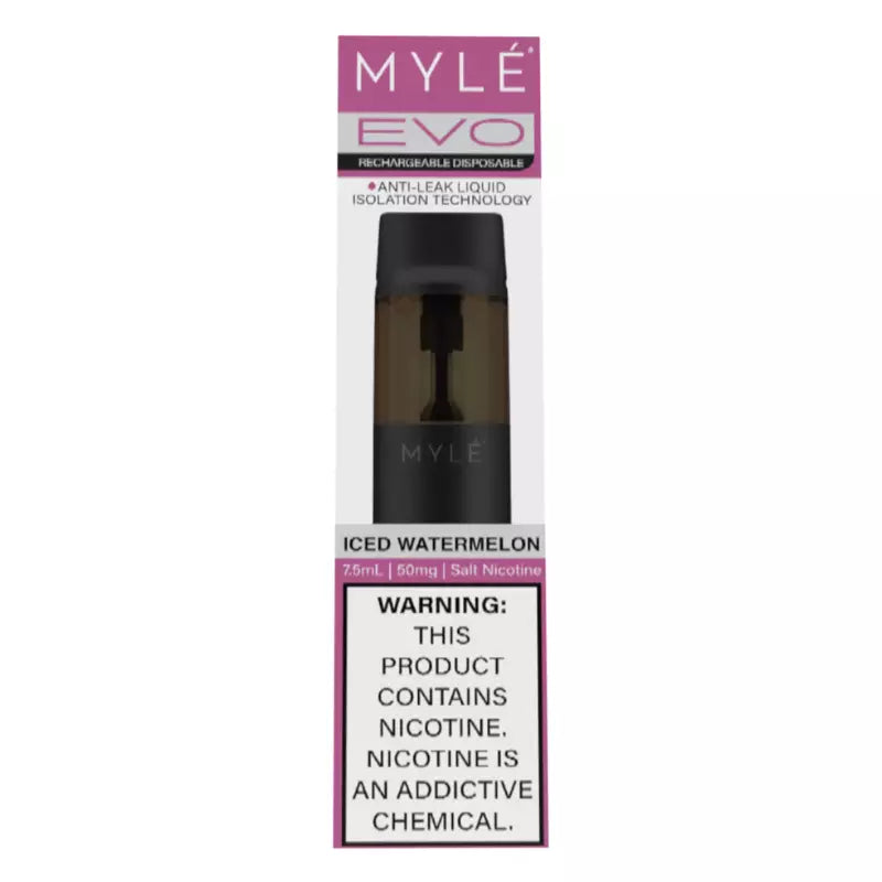 Myle Evo Rechargeable Disposable 2500 Puffs - Iced Watermelon