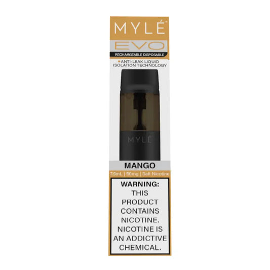 Myle Evo Rechargeable Disposable 2500 Puffs - Mango