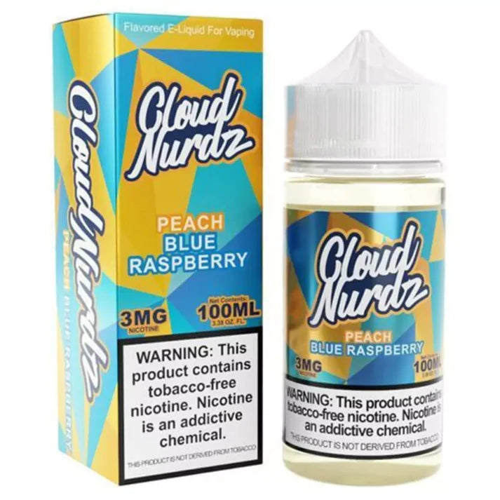 Peach Blue Razz by Cloud Nurdz TFN Tobacco Free Nicotine - 100ml