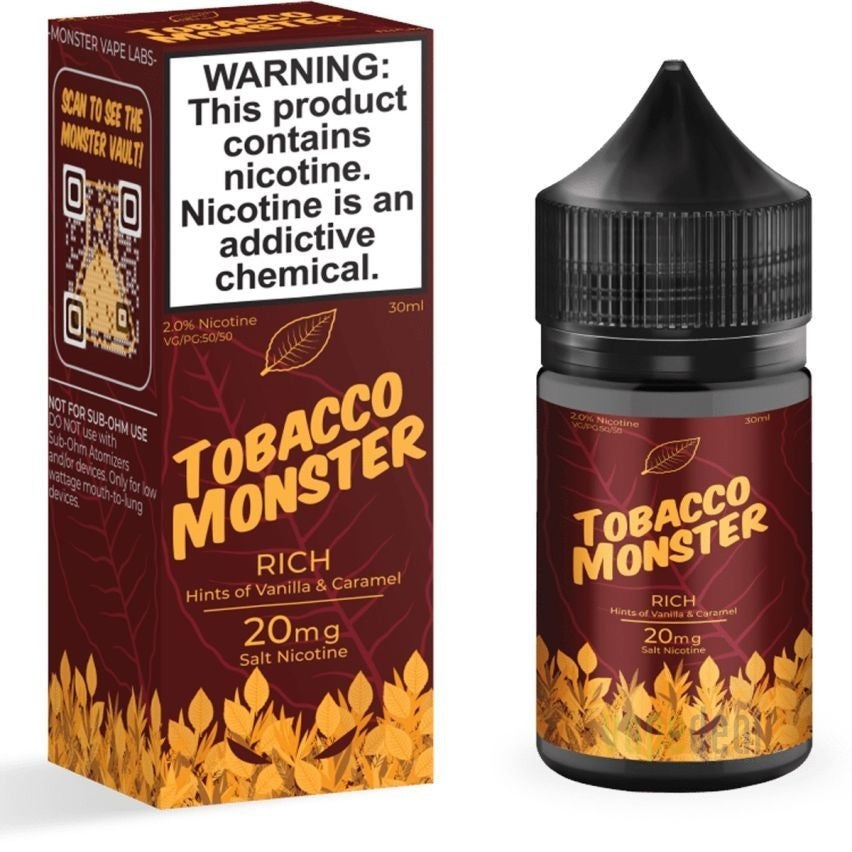 Rich Tobacco Monster Salt Series by Jam Monster- 30ml
