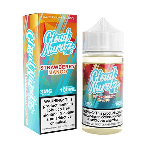 Strawberry Mango Iced by Cloud Nurdz TFN Tobacco Free Nicotine - 100ml