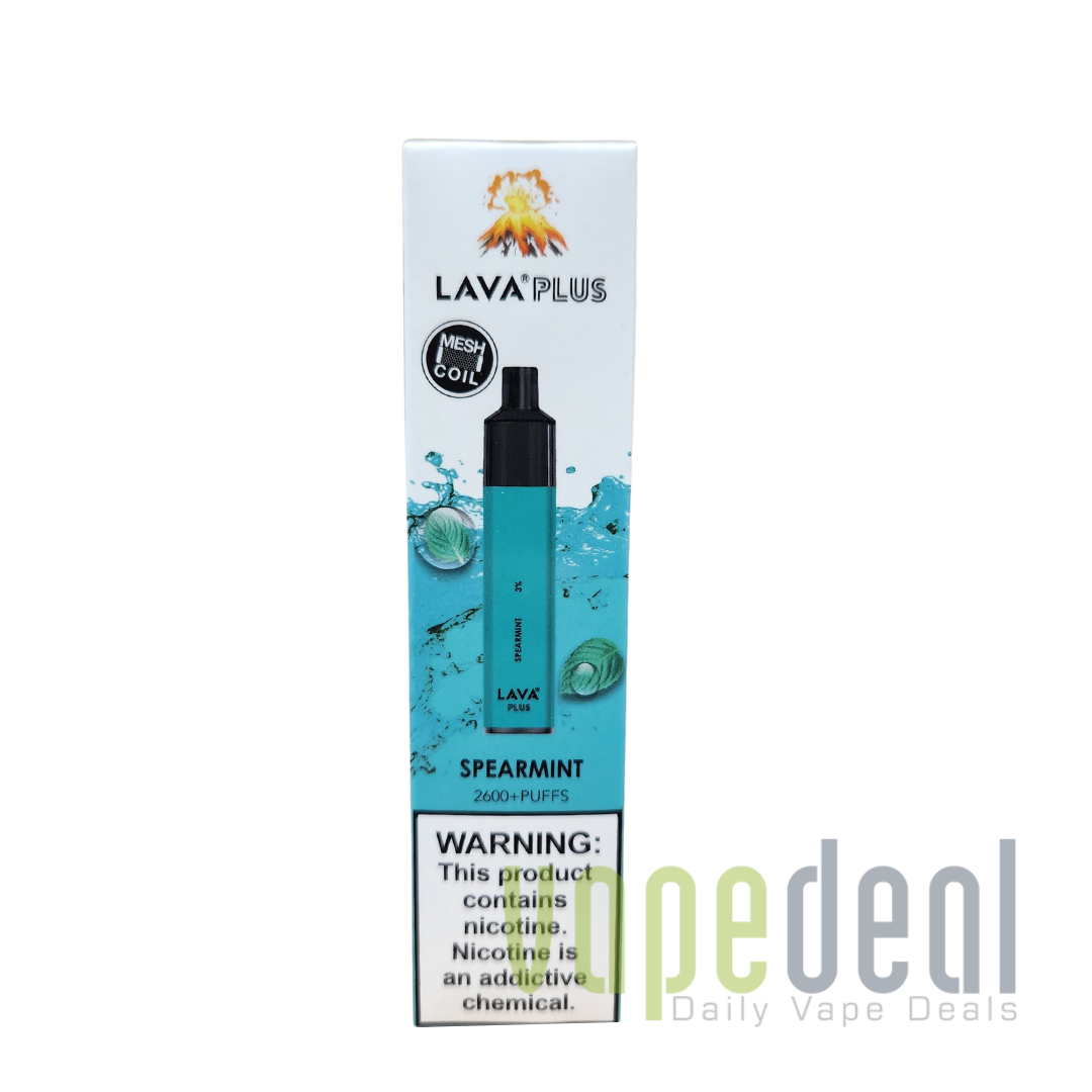 Lava Plus Spearmint 2600 Puffs Disposable Vape | Vapedeal VapeDeal.com Lava Plus Spearmint 2600 Puffs Disposable Vape | Vapedeal VapeDeal.com