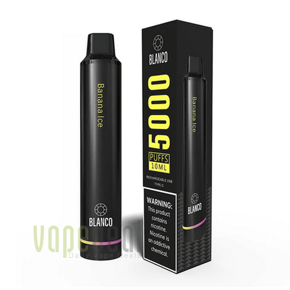 Blanco Rechargeable Disposable 5000 Puffs - Banana Ice