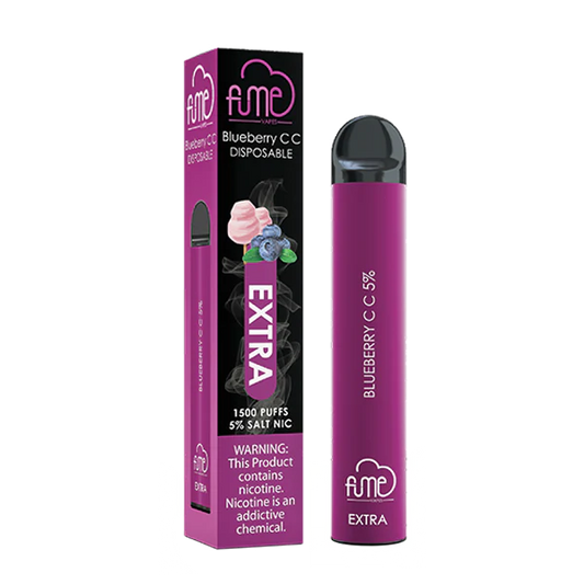 Fume Extra Disposable 1500 Puffs - Blueberry CC Cotton Candy