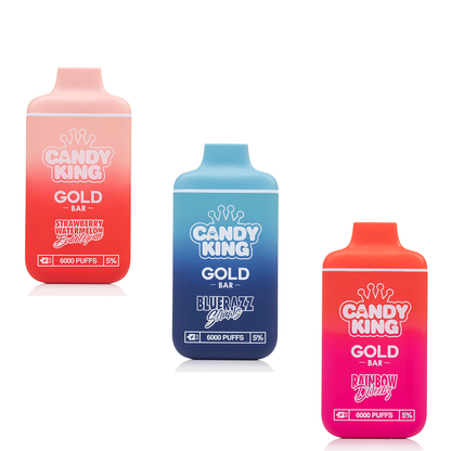 Candy King Gold Bar 6000 Puffs Disposable Vape Variety Bundles