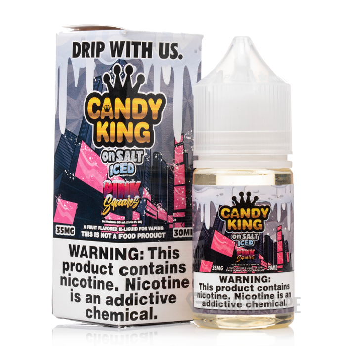 Pink Squares Iced on Salt by Candy King - 30ml
