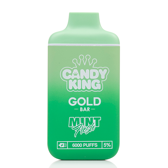 Candy King Gold Bar 6000 Puffs Disposable Vape - Mint Fresh