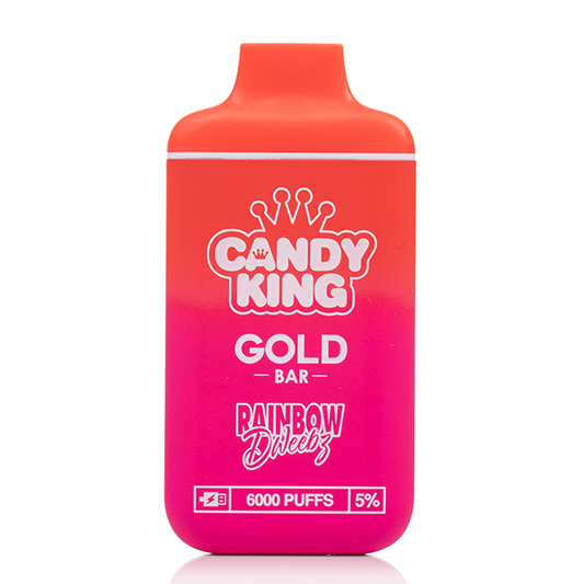 Candy King Gold Bar 6000 Puffs Disposable Vape - Rainbow Dweebz