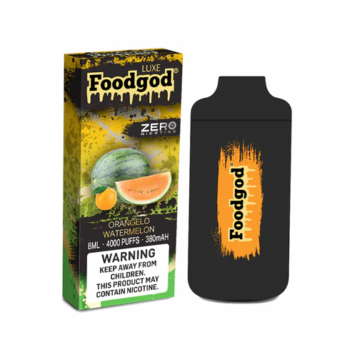 fouji melon vape flavor fouji melon Foodgod Luxe Zero Nicotine Disposable 4000 Puffs 0% Nicotine Free