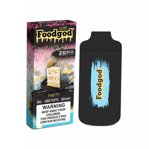 Foodgod Luxe Zero Nicotine Disposable 4000 Puffs 0% Nicotine Free - Party