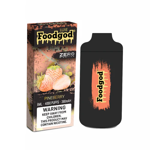 Foodgod Luxe Zero Nicotine Disposable 4000 Puffs 0% Nicotine Free - Pineberry