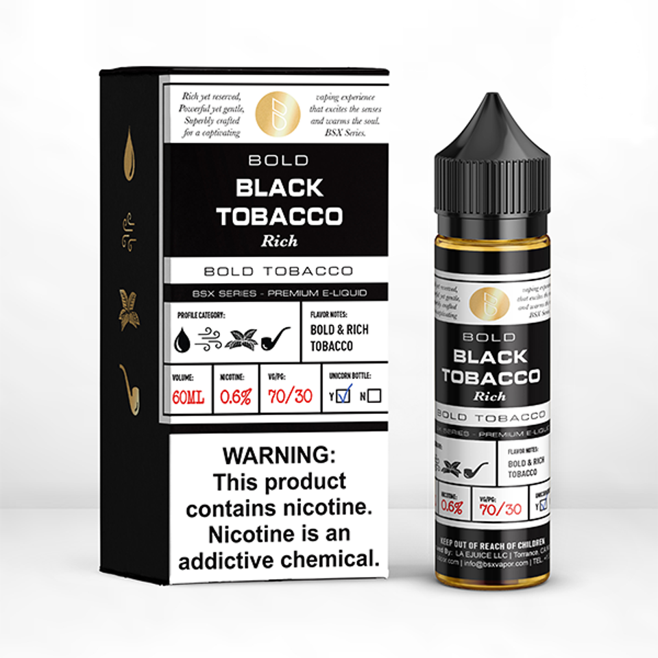 Bold Rich Black Tobacco by Glas Bsx - 60ml