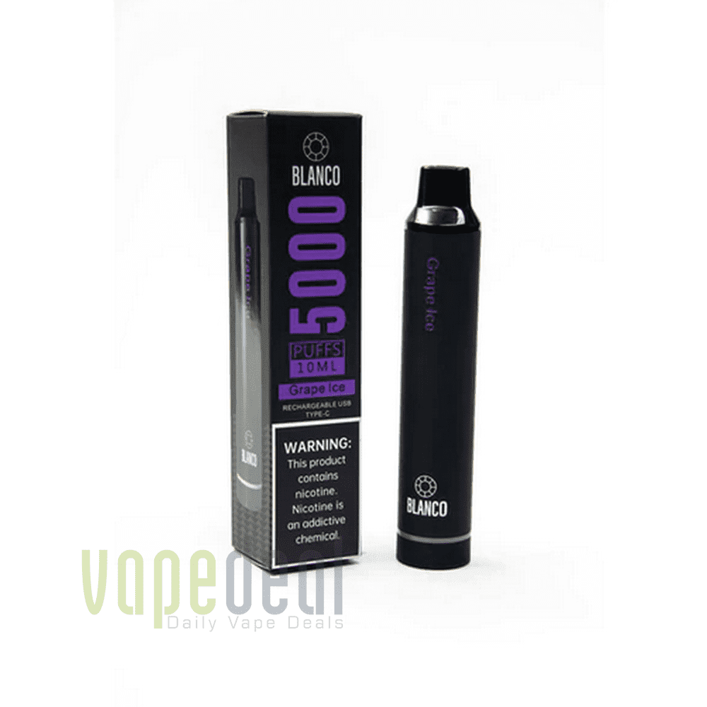 Blanco Rechargeable Disposable 5000 Puffs - Grape Ice