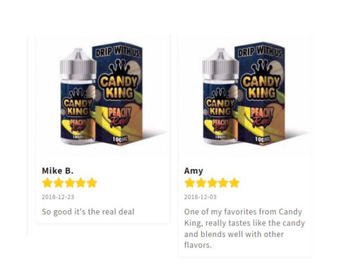 Peachy Rings by Candy King - 100 ml