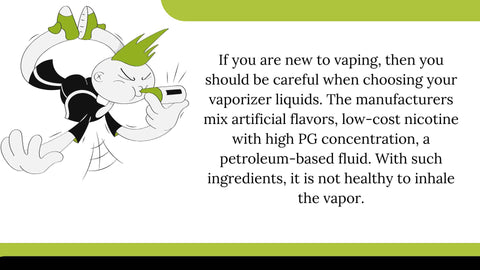 Understand the vape juice Ingredients